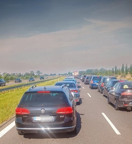 Elbląg, Gigantyczny korek na Mierzeję