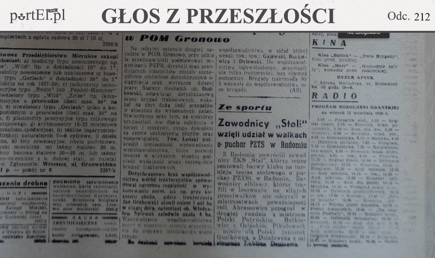 Elbląg, „Słaba praca referatu” (Głos z przeszłości, odc. 212) Elbląg, „Słaba praca referatu” (Głos z przeszłości, odc. 212)