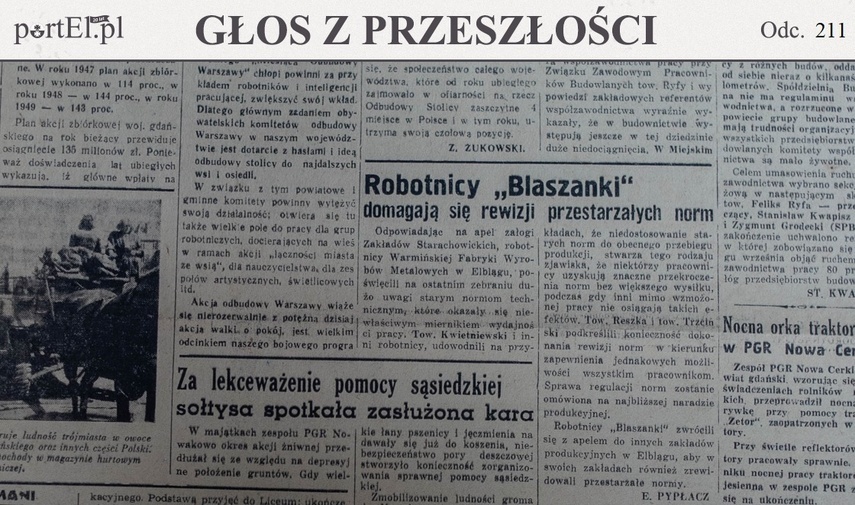 Elbląg, „Znaczne przekroczenia norm” (Głos z przeszłości, odc. 211)