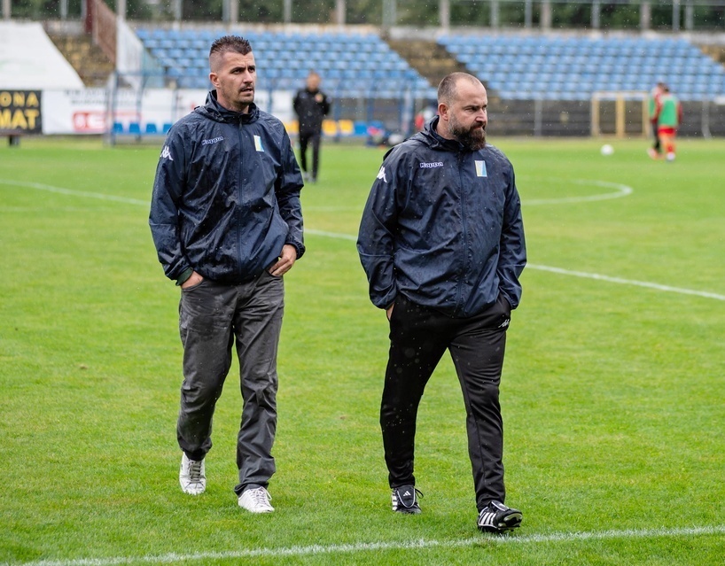 Elbląg, Damian Jarzembowski (z lewej) o meczu z rezerwami Jagiellonii Białystok