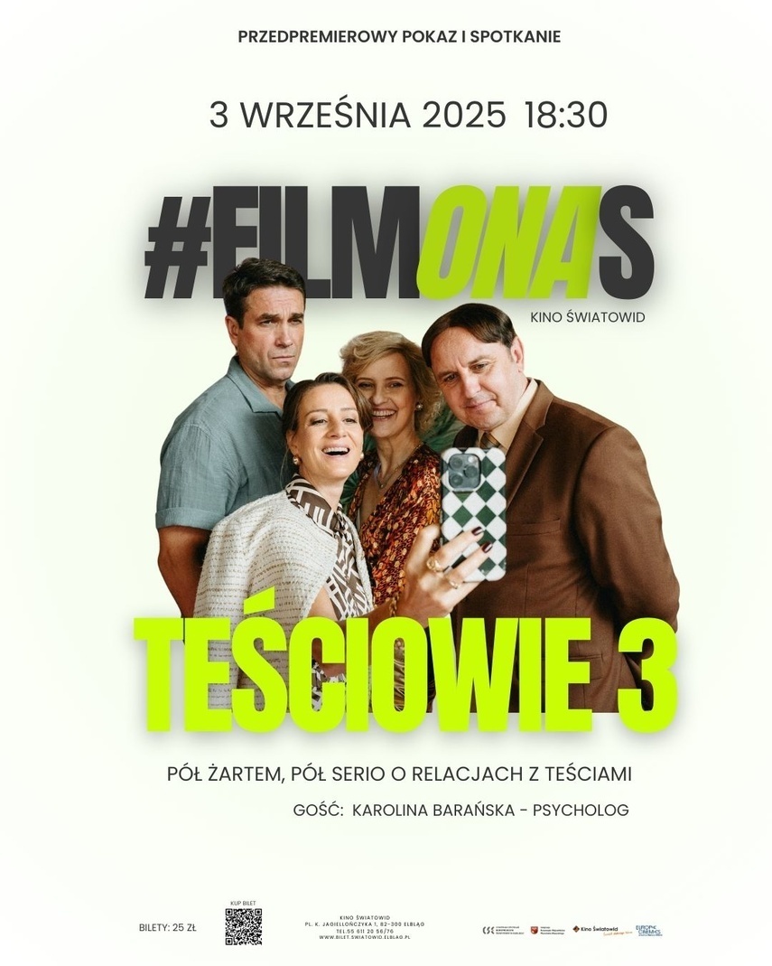 Elbląg, #filmONAs, nowy cykl w kinie Światowid Elbląg, #filmONAs, nowy cykl w kinie Światowid