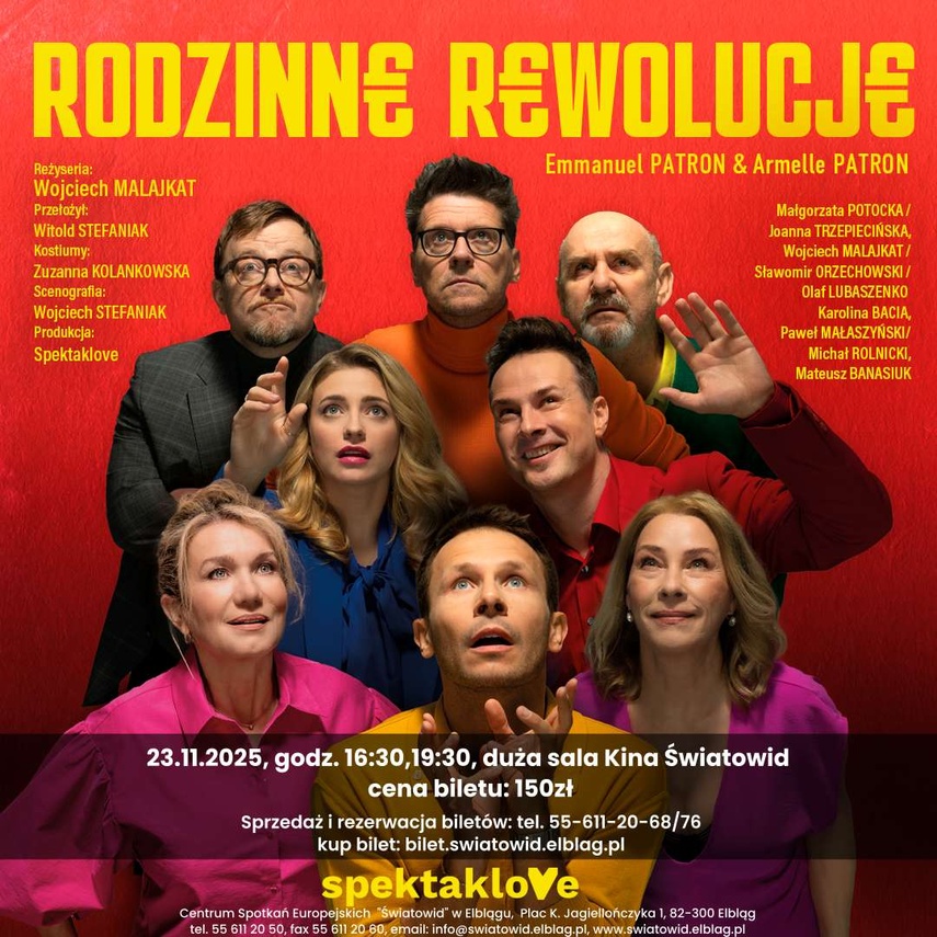 Elbląg, Rodzinne rewolucje - fantastyczny spektakl w Światowidzie Elbląg, Rodzinne rewolucje - fantastyczny spektakl w Światowidzie
