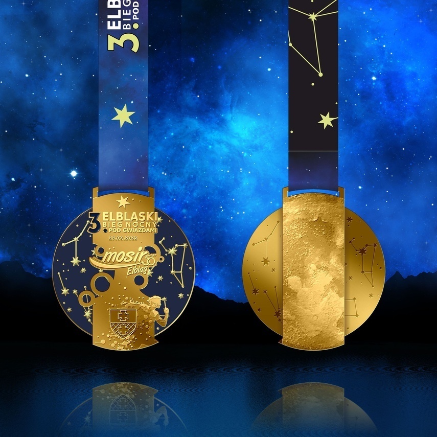 Elbląg, Wyjątkowy medal na 3. Elbląski Bieg pod Gwiazdami Elbląg, Wyjątkowy medal na 3. Elbląski Bieg pod Gwiazdami