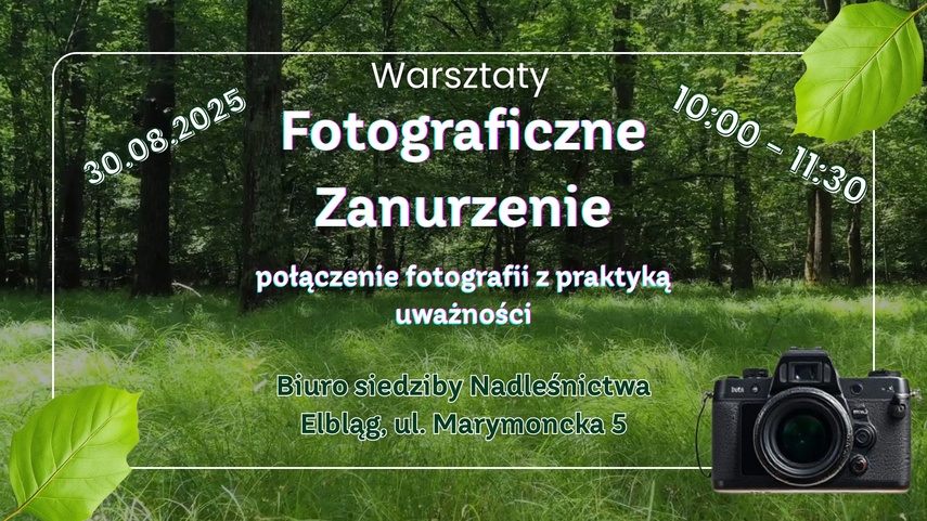 Elbląg, Fotograficzne warsztaty uważności Elbląg, Fotograficzne warsztaty uważności