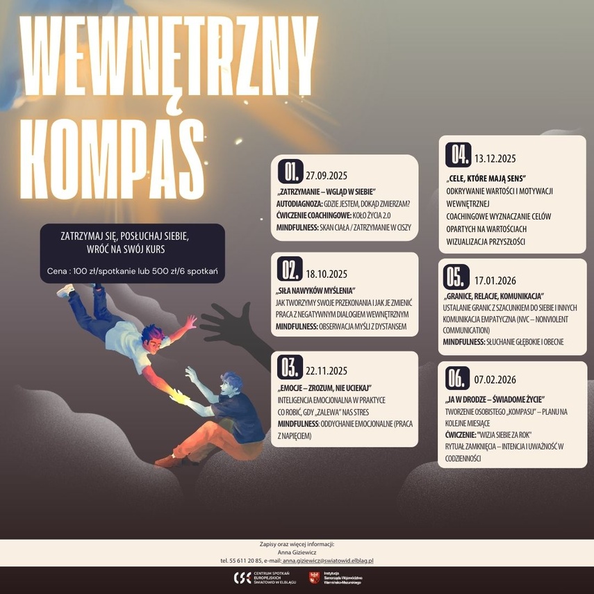 Elbląg, Wewnętrzny Kompas. Cykl warsztatów rozwoju osobistego Elbląg, Wewnętrzny Kompas. Cykl warsztatów rozwoju osobistego