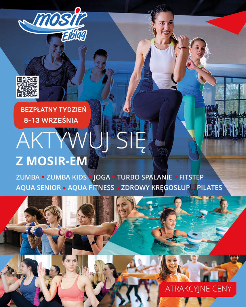 Elbląg, Tydzień zajęć za 0 zł! Poznaj harmonogram „Aktywuj się z MOSiR-em” Elbląg, Tydzień zajęć za 0 zł! Poznaj harmonogram „Aktywuj się z MOSiR-em”