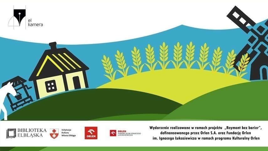 Reymontowscy Chłopi na dziedzińcu Biblioteki [ Biblioteka ]