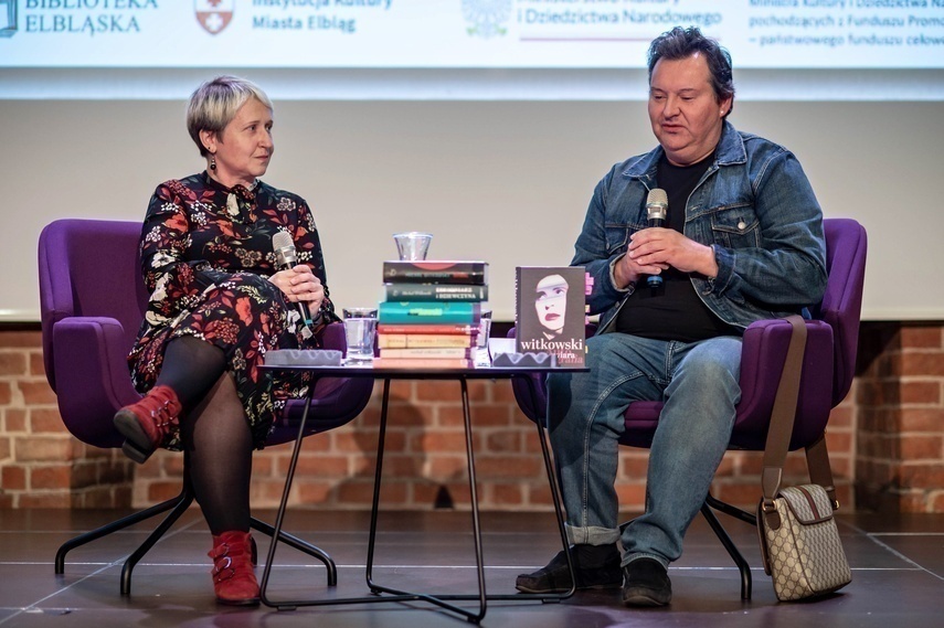 Elbląg, Spotkanie z Michałem Witkowskim poprowadziła Aleksandra Buła