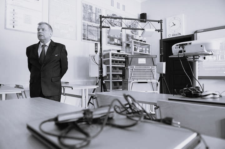 Elbląg, Ryszard Smoliński na zdjęciu z 2011 r., gdy był dyrektorem ZSM