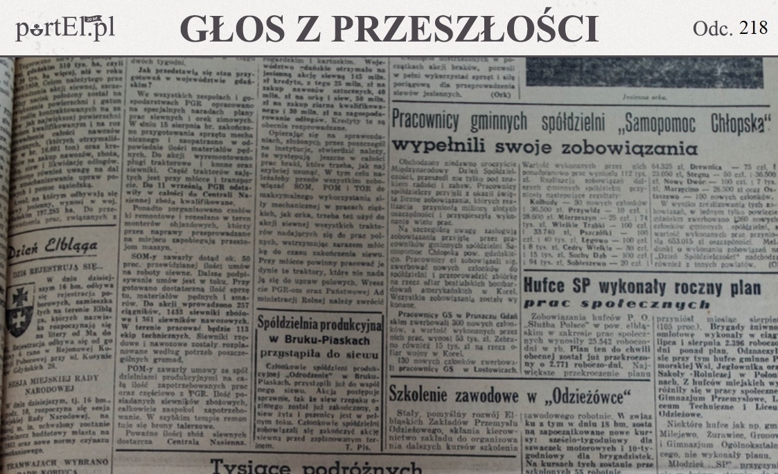 Elbląg, Głos Wybrzeża nr 255, 1950 r. Elbląg, Głos Wybrzeża nr 255, 1950 r.