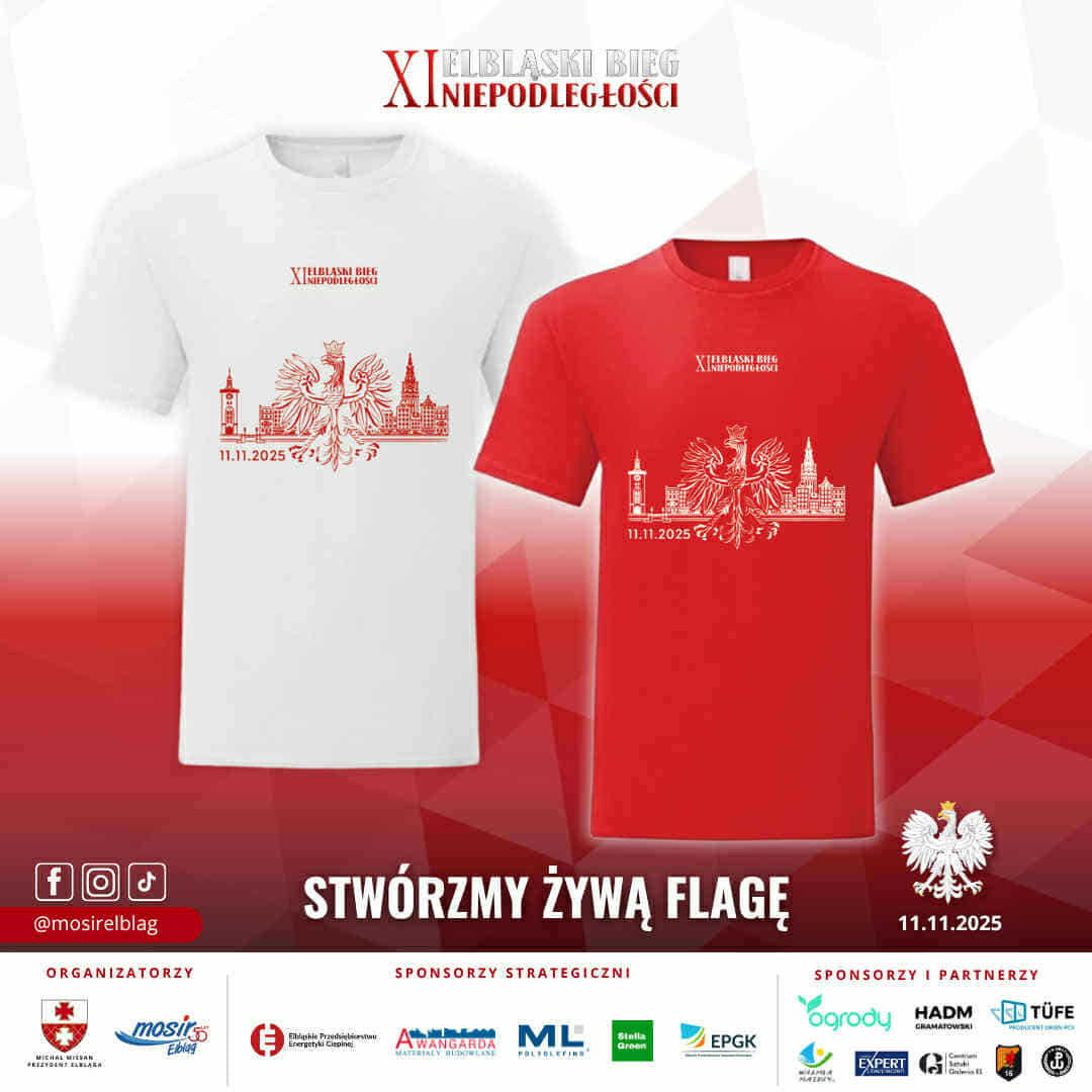 Elbląg, Stwórzmy żywą flagę podczas Biegu Niepodległości Elbląg, Stwórzmy żywą flagę podczas Biegu Niepodległości