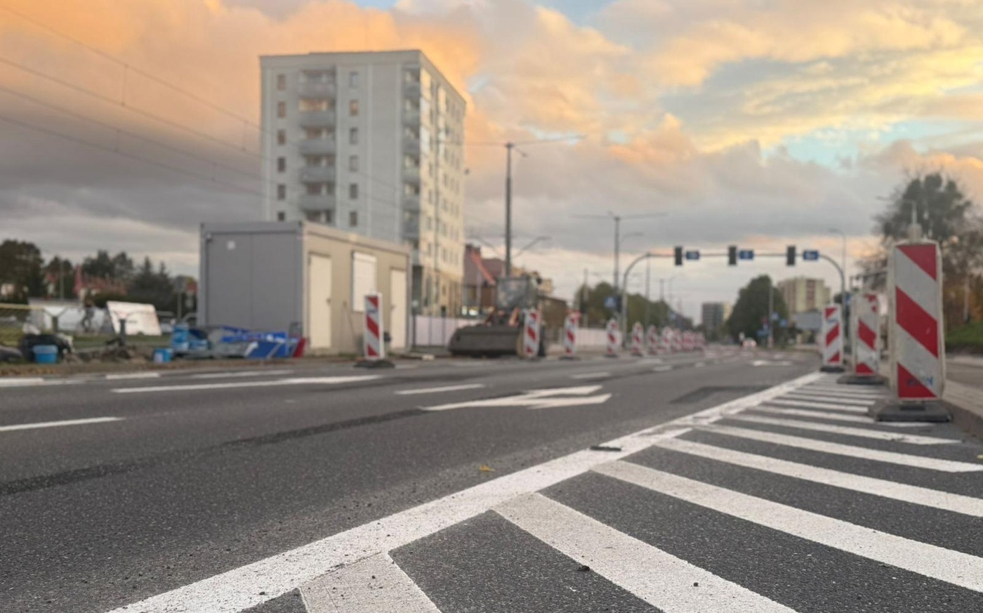 Elbląg, Inteligentna sygnalizacja po remoncie na Dąbka Elbląg, Inteligentna sygnalizacja po remoncie na Dąbka