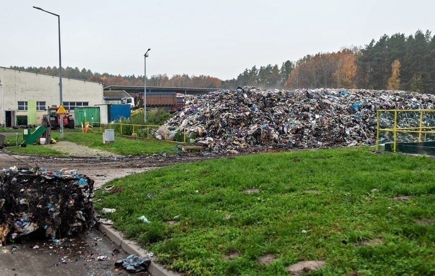 Elbląg, Odpady zgromadzone na terenie ZUO ze spalonej sortowni