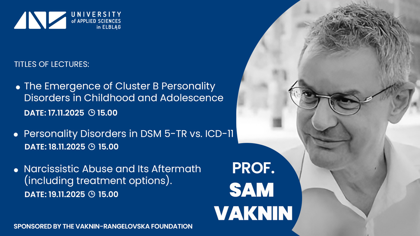 Elbląg, Trzy wykłady z profesorem Samem Vakninem Elbląg, Trzy wykłady z profesorem Samem Vakninem