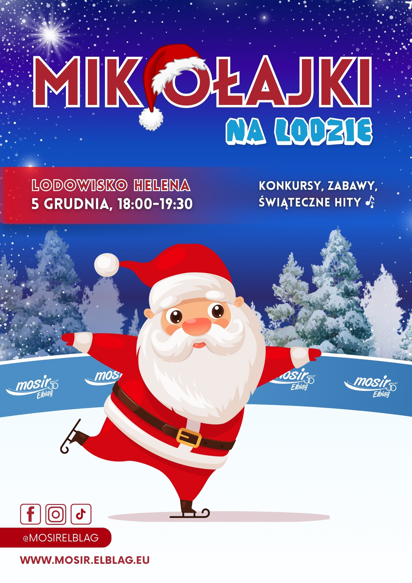 Elbląg, Mikołajkowa zabawa na lodzie