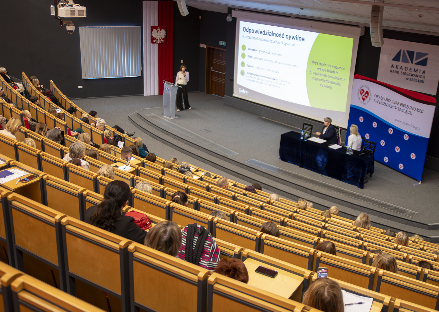 Elbląg, Konferencja "Zdarzenia niepożądane w pracy pielęgniarki i położnej" Elbląg, Konferencja "Zdarzenia niepożądane w pracy pielęgniarki i położnej"
