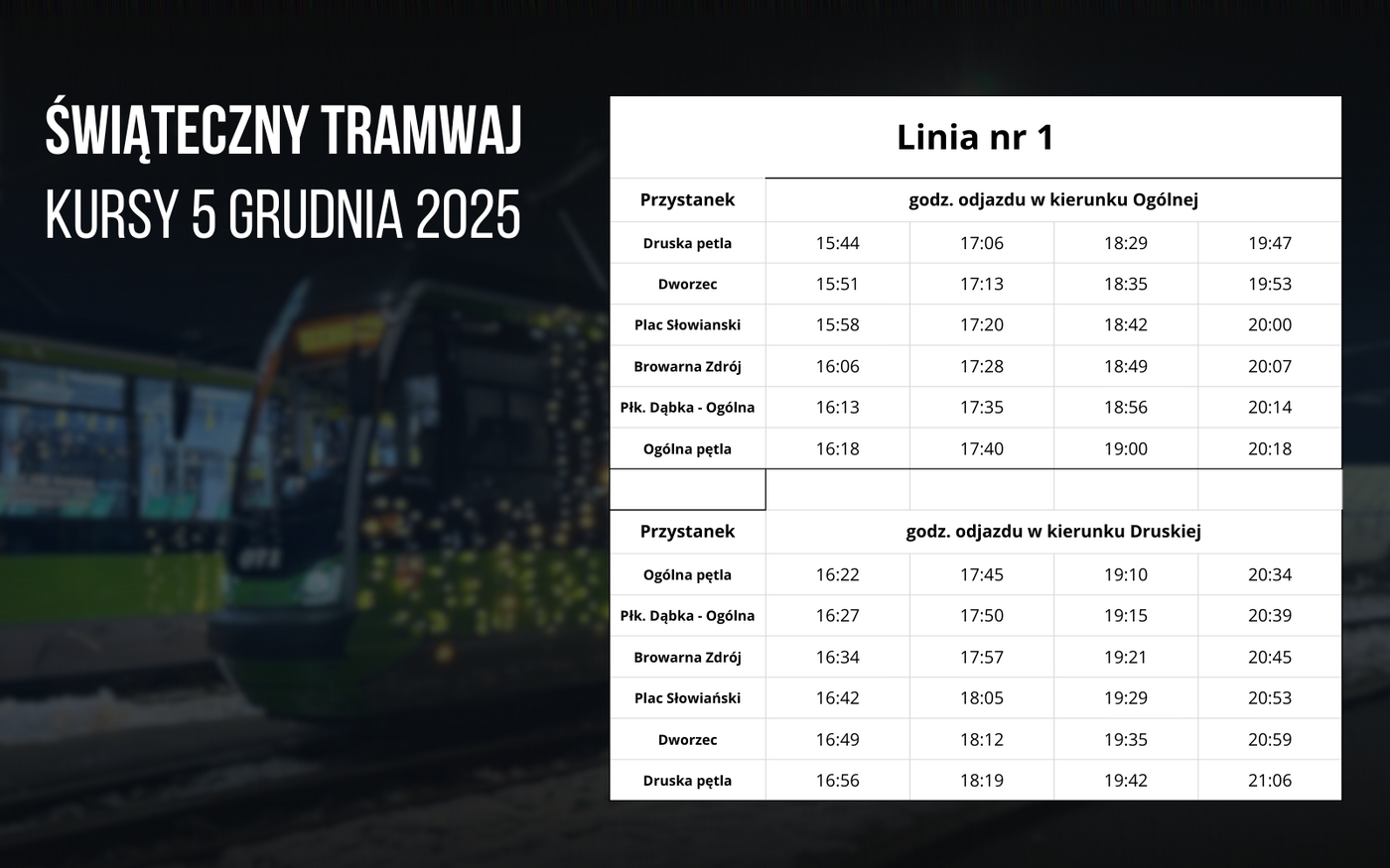 Elbląg, Wracają świąteczne tramwaje Elbląg, Wracają świąteczne tramwaje