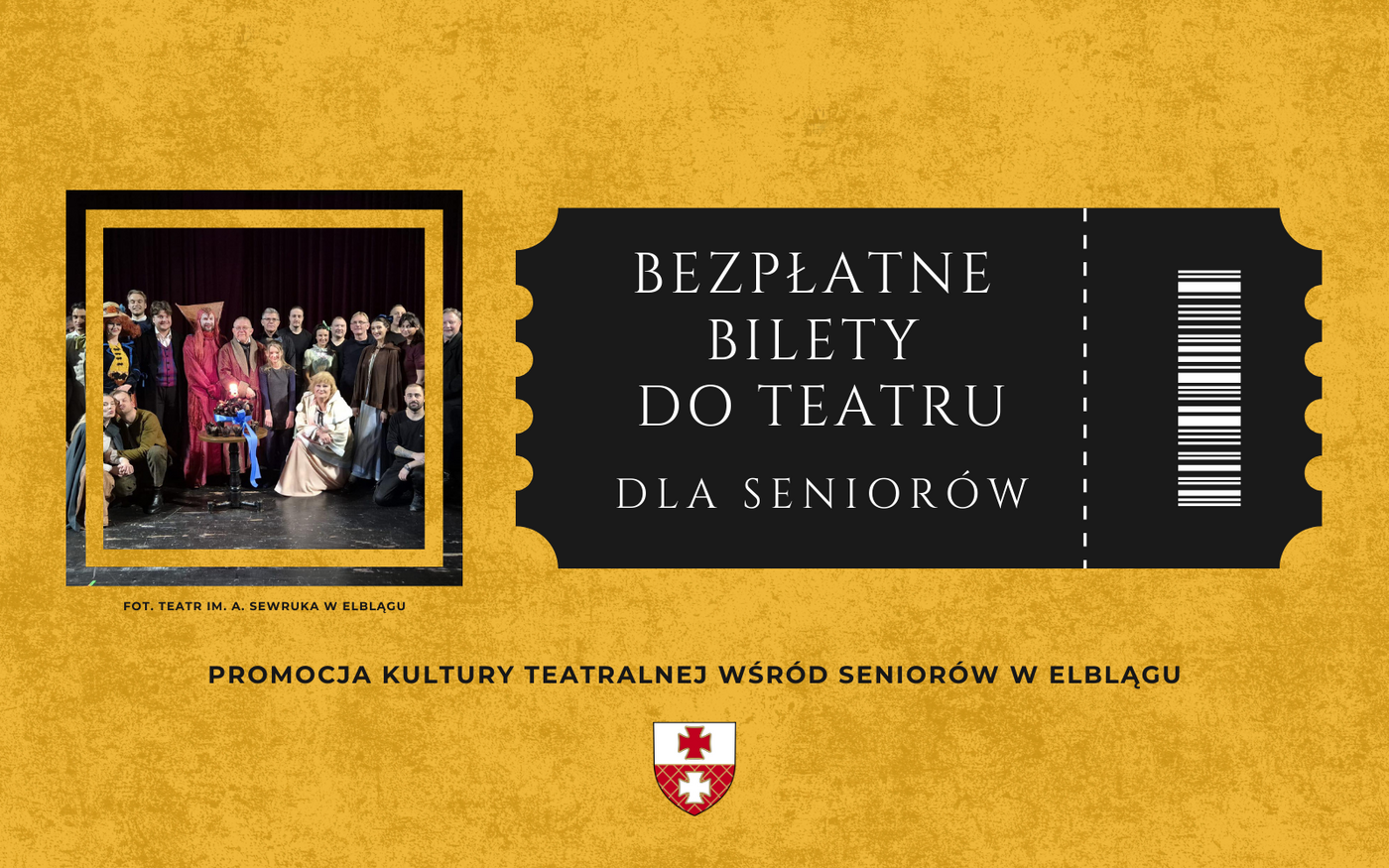 Elbląg, Bezpłatne bilety do teatru dla elbląskich seniorów