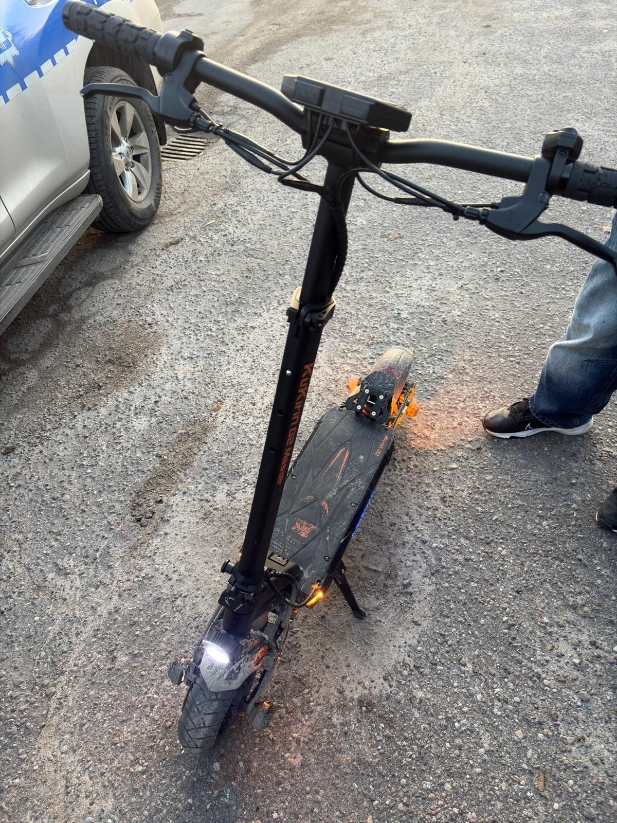 Elbląg, Zderzenie skody z hulajnogą