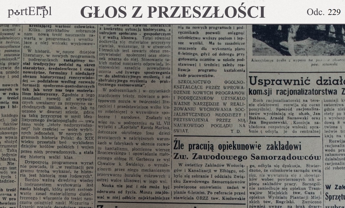 Elbląg, "Pierwszy tego rodzaju Zielnik Żuław" (Głos z przeszłości, odc. 229) Elbląg, "Pierwszy tego rodzaju Zielnik Żuław" (Głos z przeszłości, odc. 229)