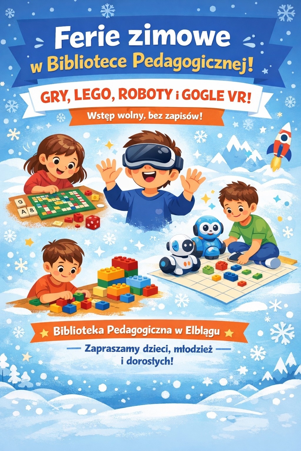 Elbląg, Ferie z Biblioteką Pedagogiczną