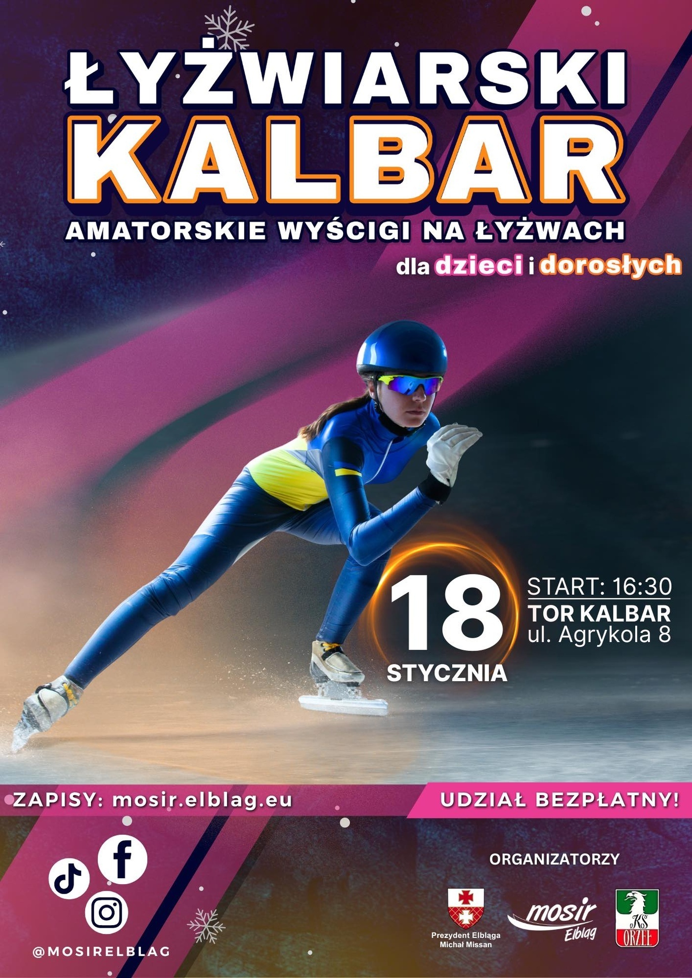 Elbląg, Zimowa rywalizacja na lodzie