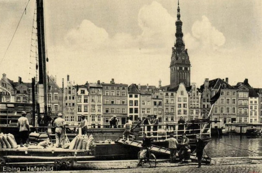 Elbląg, Elbląg przed wojną, widok na starówkę