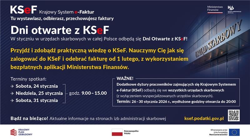 Elbląg, Dni otwarte KSeF w urzędach skarbowych Elbląg, Dni otwarte KSeF w urzędach skarbowych