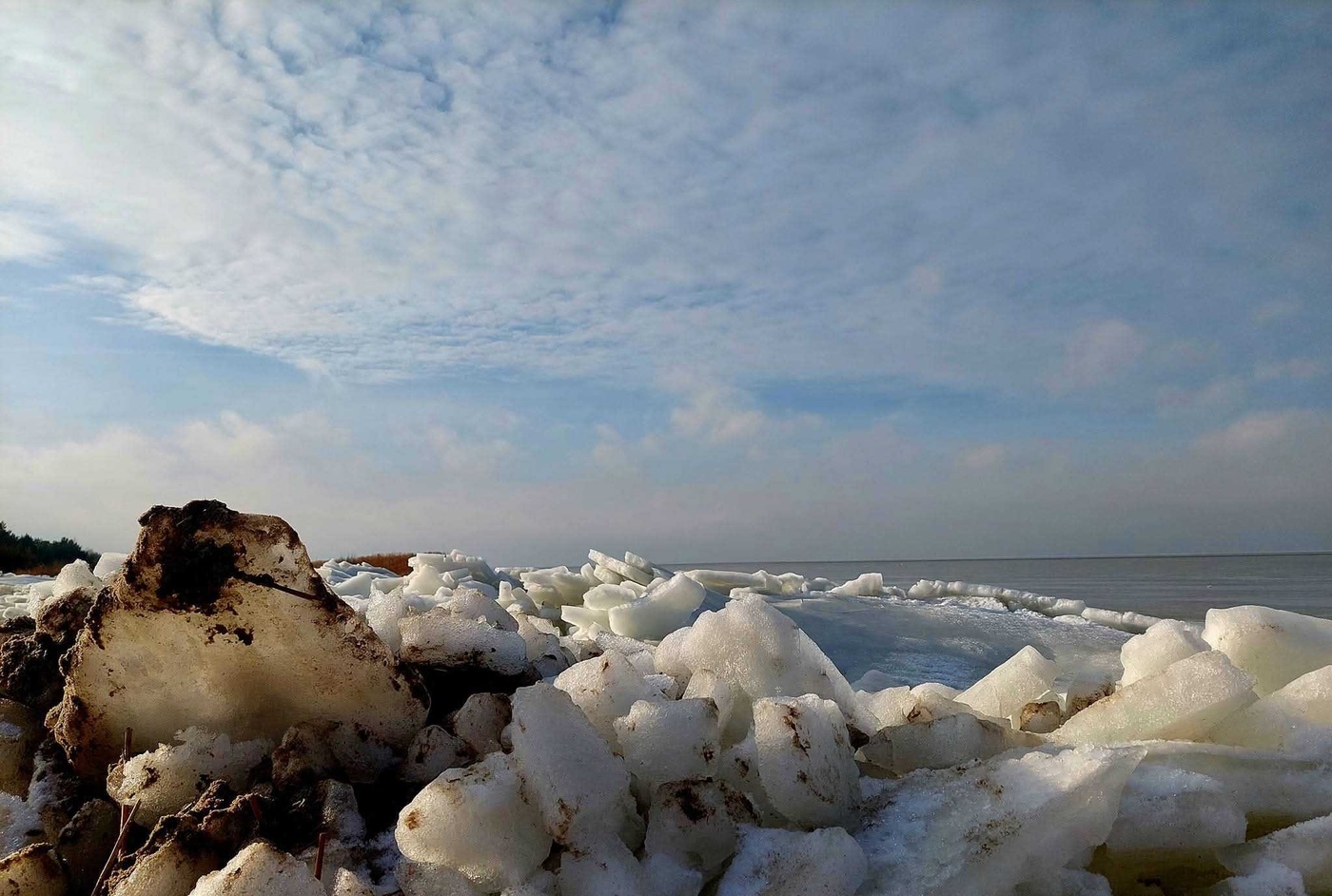 Elbląg, Wypadek na lodowych taflach na plaży