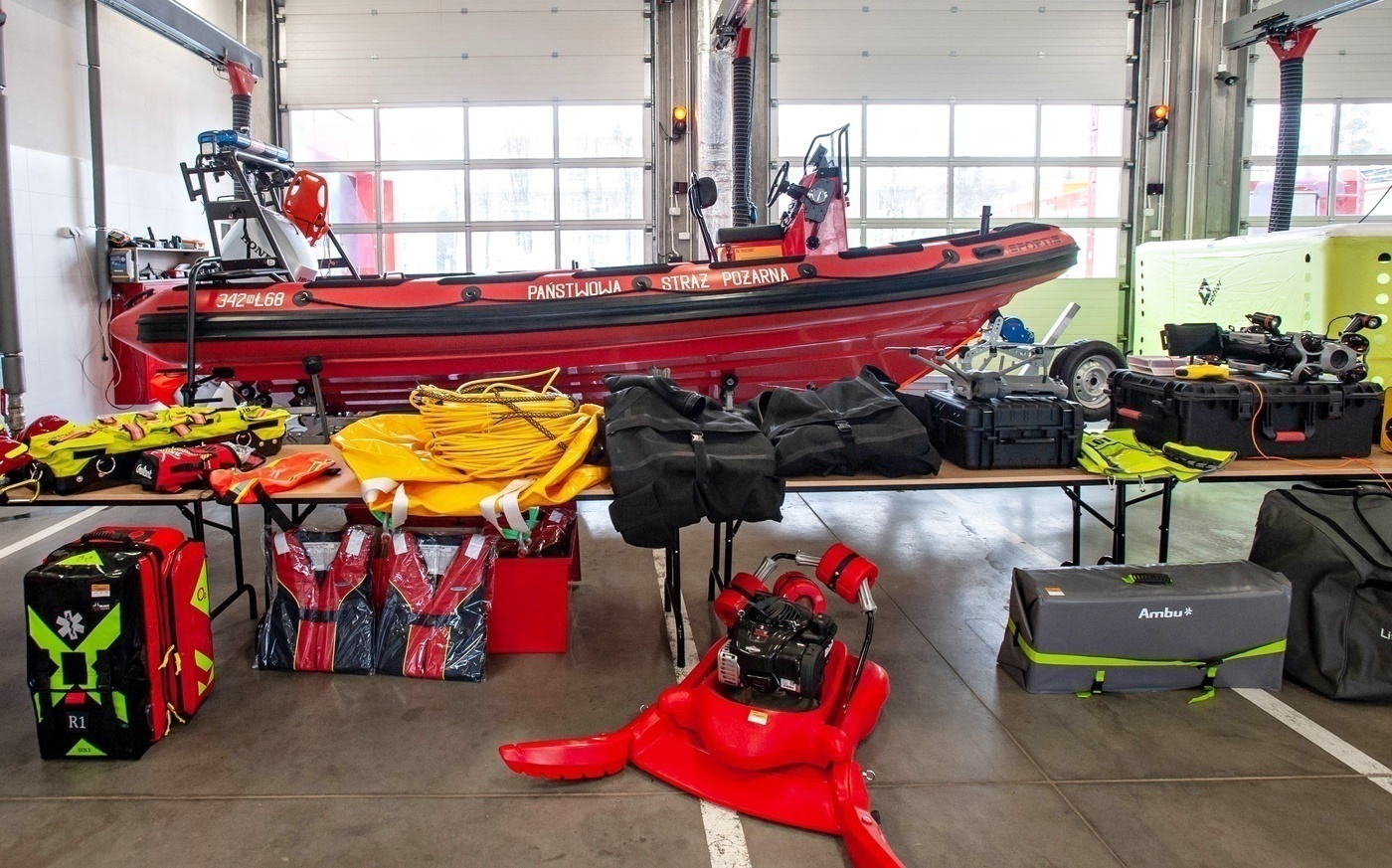 Elbląg, Część sprzętu, która trafiła do Elbląga i powiatu