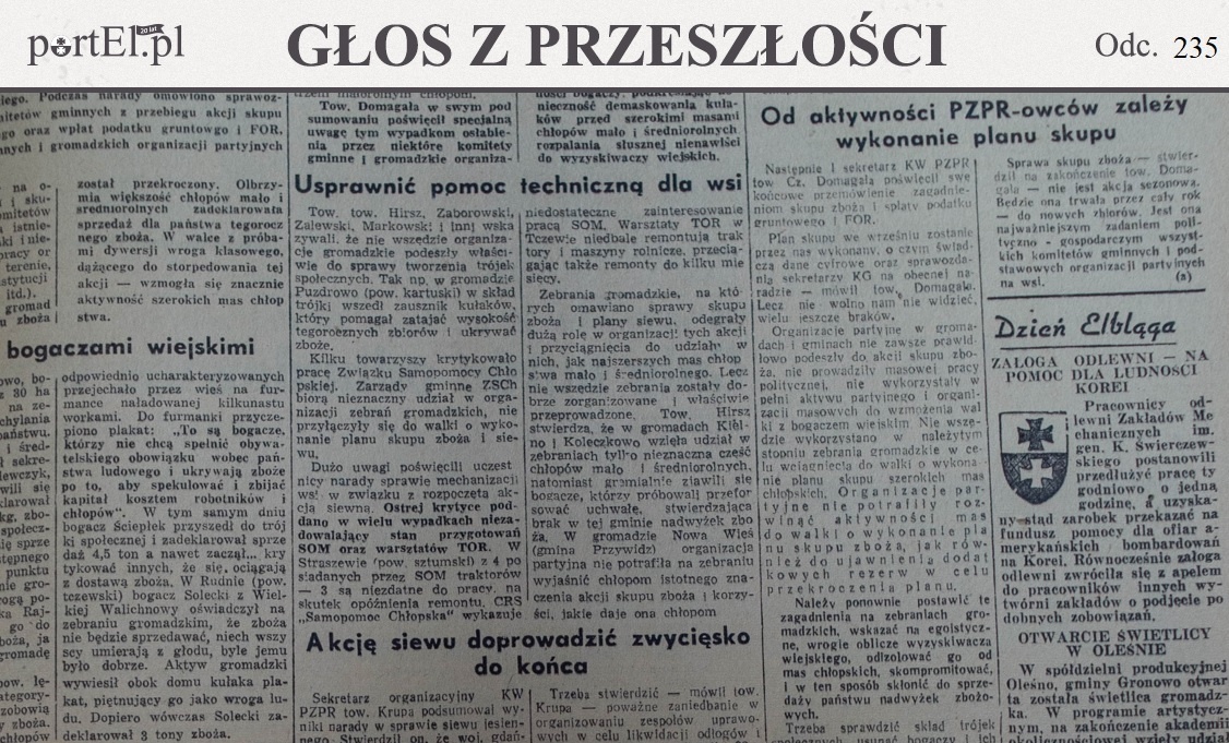 Elbląg, Głos Wybrzeża nr 263, 1950 r. Elbląg, Głos Wybrzeża nr 263, 1950 r.