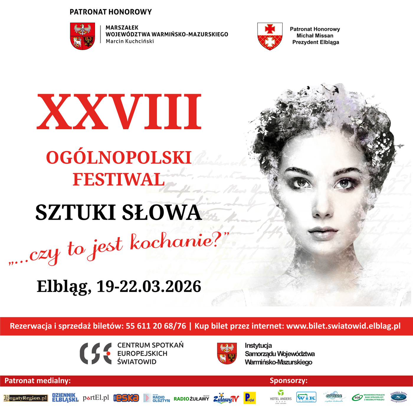 Elbląg, Elbląg ponownie stolicą sztuki słowa. Przed nami XXVIII Ogólnopolski Festiwal Sztuki Słowa „…czy to jest kochanie?”
