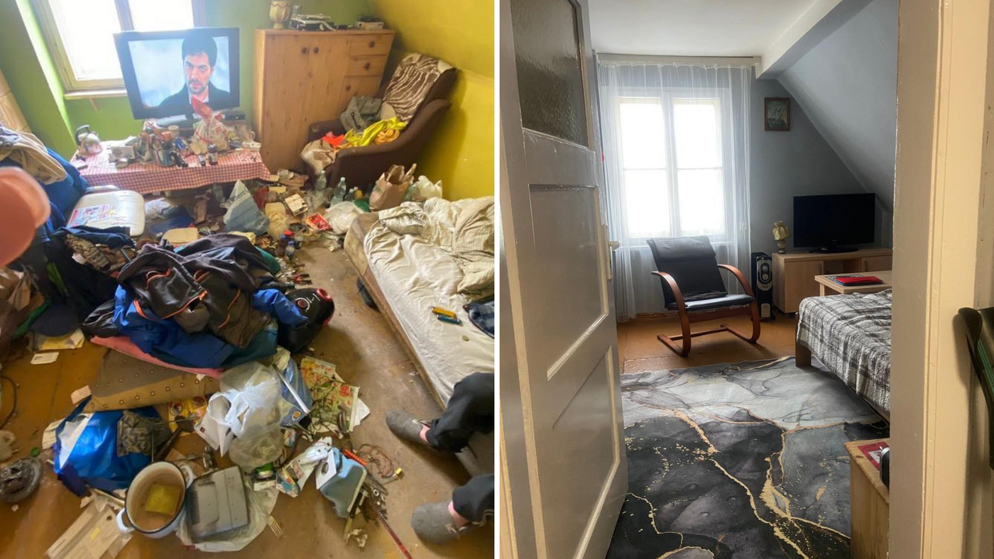 Elbląg, Mieszkanie pana Stanisława przed i po pomocy sąsiadów