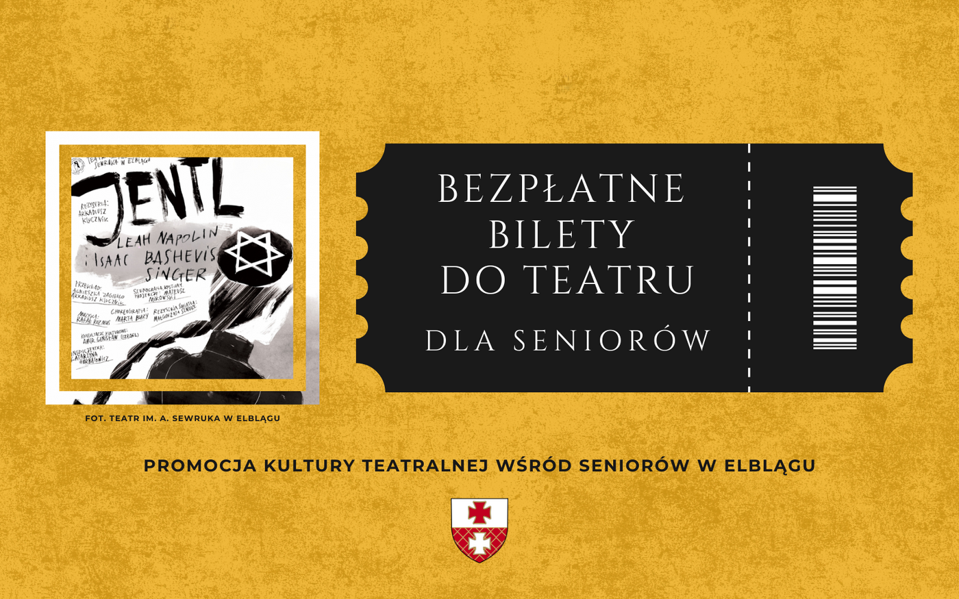 Elbląg, Bezpłatne bilety do teatru dla seniorów