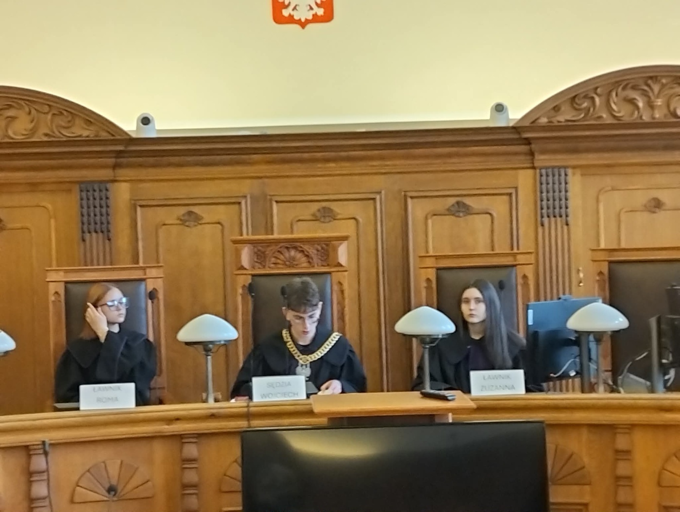 Elbląg, Uczniowie I LO wcielali się w role uczestników rozprawy