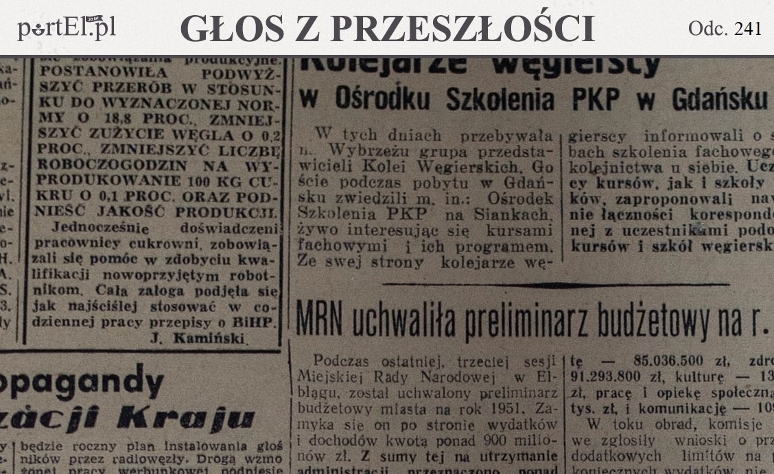 Elbląg, "Kurs szkoleniowy dla propagandystów" (Głos z przeszłości, odc. 241) Elbląg, "Kurs szkoleniowy dla propagandystów" (Głos z przeszłości, odc. 241)
