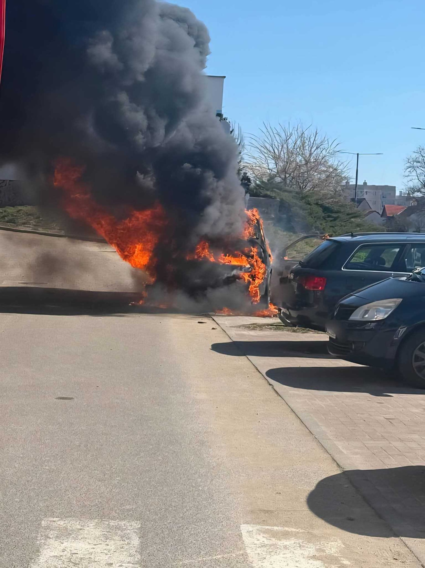 Elbląg, Na Ogólnej spłonęło auto