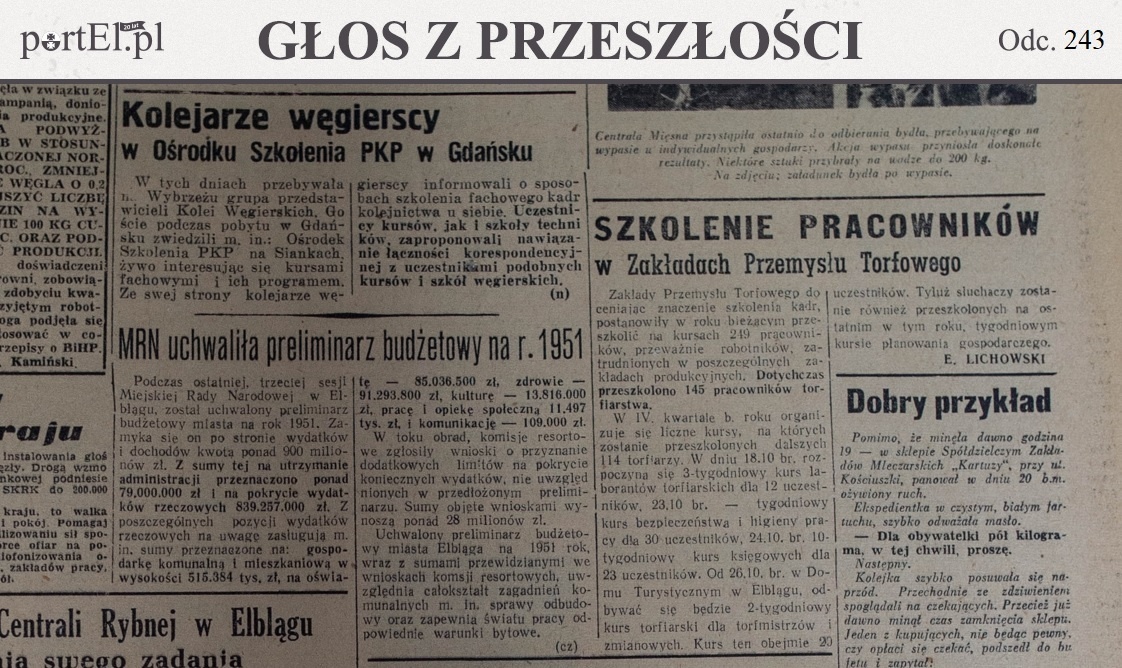 Elbląg, „Postęp prac nie jest zadowalający” (Głos z przeszłości, odc. 242)