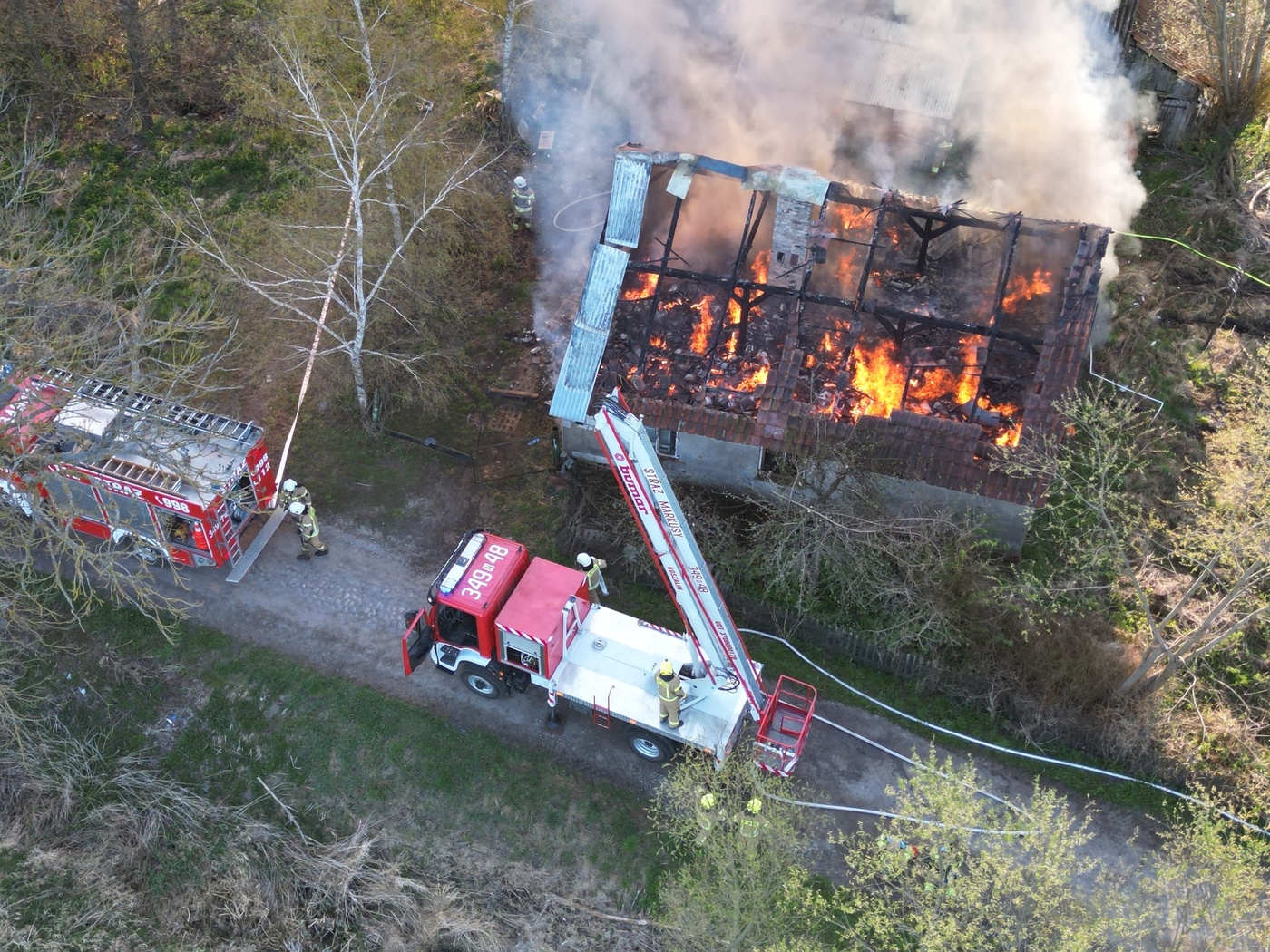 Elbląg, Płonął pustostan