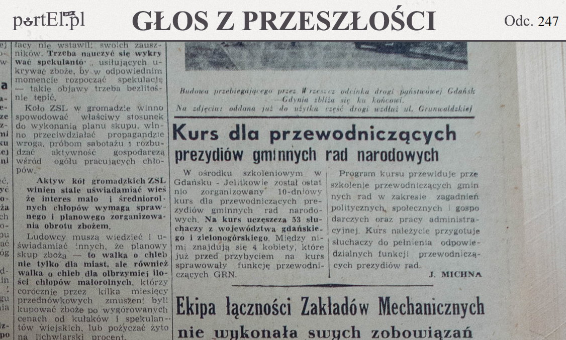 Elbląg, Po rozebraniu pompy członkowie ekipy wyjechali (Głos z przeszłości, odc. 247) Elbląg, Po rozebraniu pompy członkowie ekipy wyjechali (Głos z przeszłości, odc. 247)