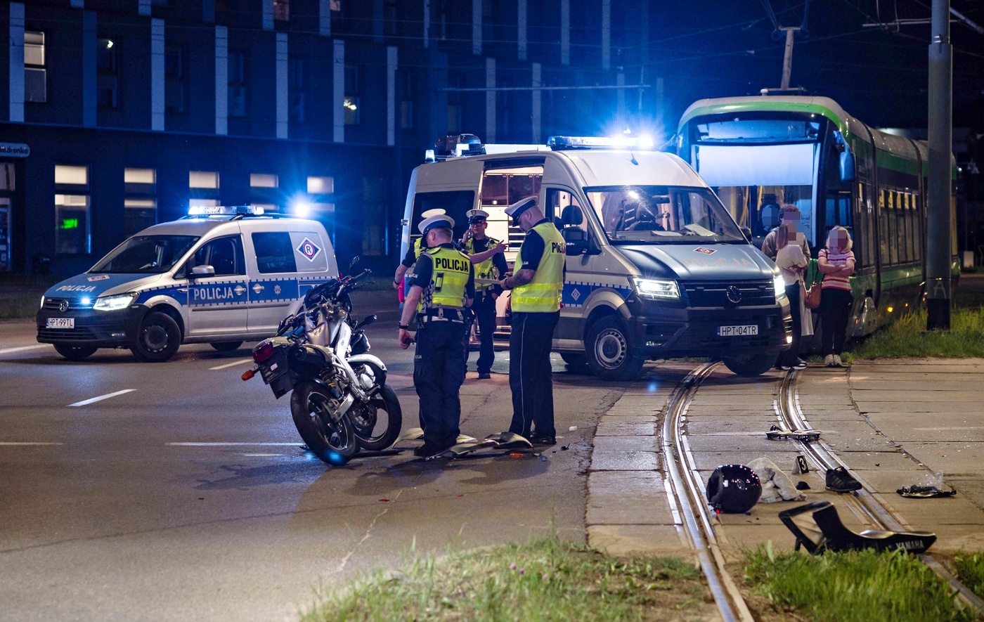 Elbląg, Citroenem uderzył w motocyklistę