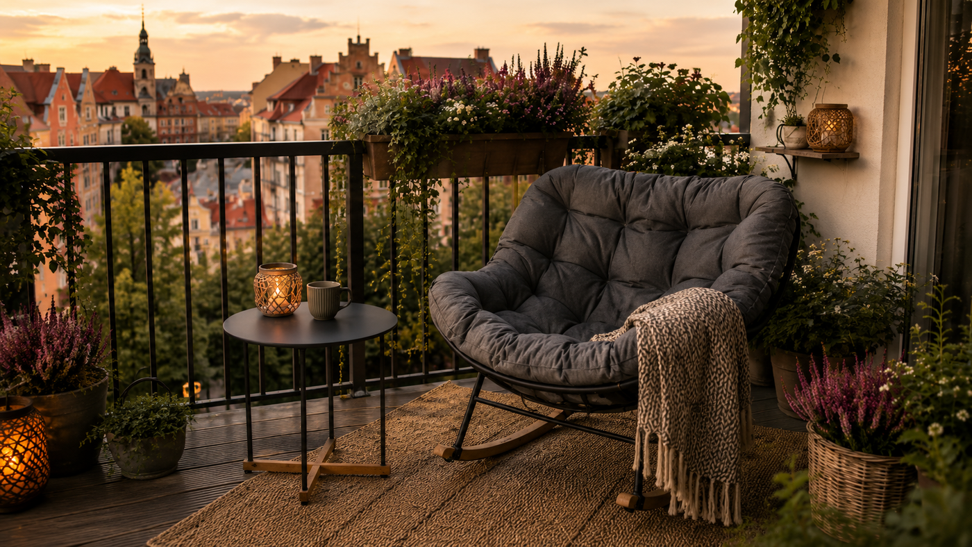 Mały balkon w bloku? Jak najlepiej wykorzystać tą przestrzeń na relaks