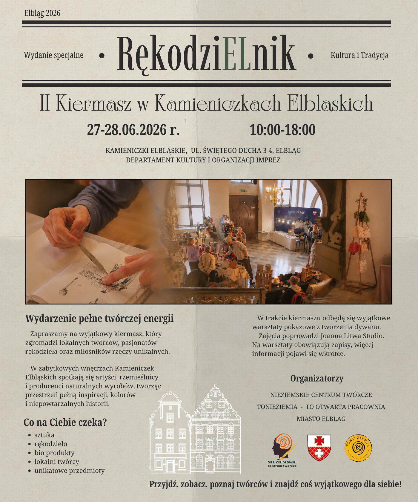 Elbląg, RękodziELnik - II Kiermasz w Kamieniczkach Elbląskich