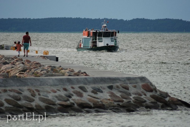 Elbląg, Tramwaj wodny wpływa do Tolkmicka Elbląg, Tramwaj wodny wpływa do Tolkmicka