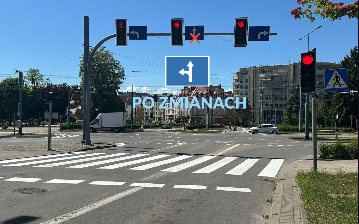 Elbląg, Zmiana organizacji ruchu na skrzyżowaniu ul. Traugutta i ul. Grota-Roweckiego Elbląg, Zmiana organizacji ruchu na skrzyżowaniu ul. Traugutta i ul. Grota-Roweckiego