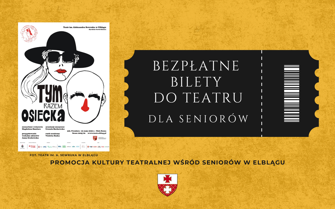Elbląg, Bezpłatne bilety do Teatru dla seniorów