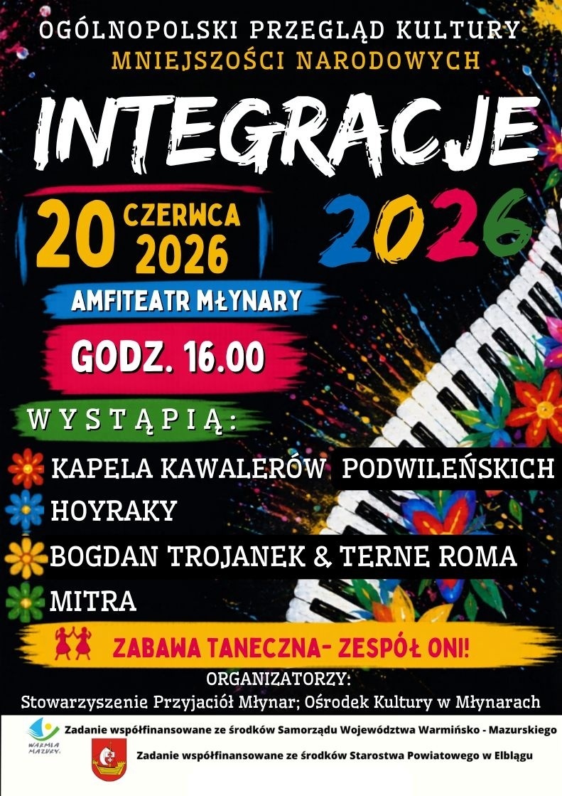 Elbląg, Integracje 2026 - święto muzyki, tradycji i spotkania kultur w Młynarach Elbląg, Integracje 2026 - święto muzyki, tradycji i spotkania kultur w Młynarach