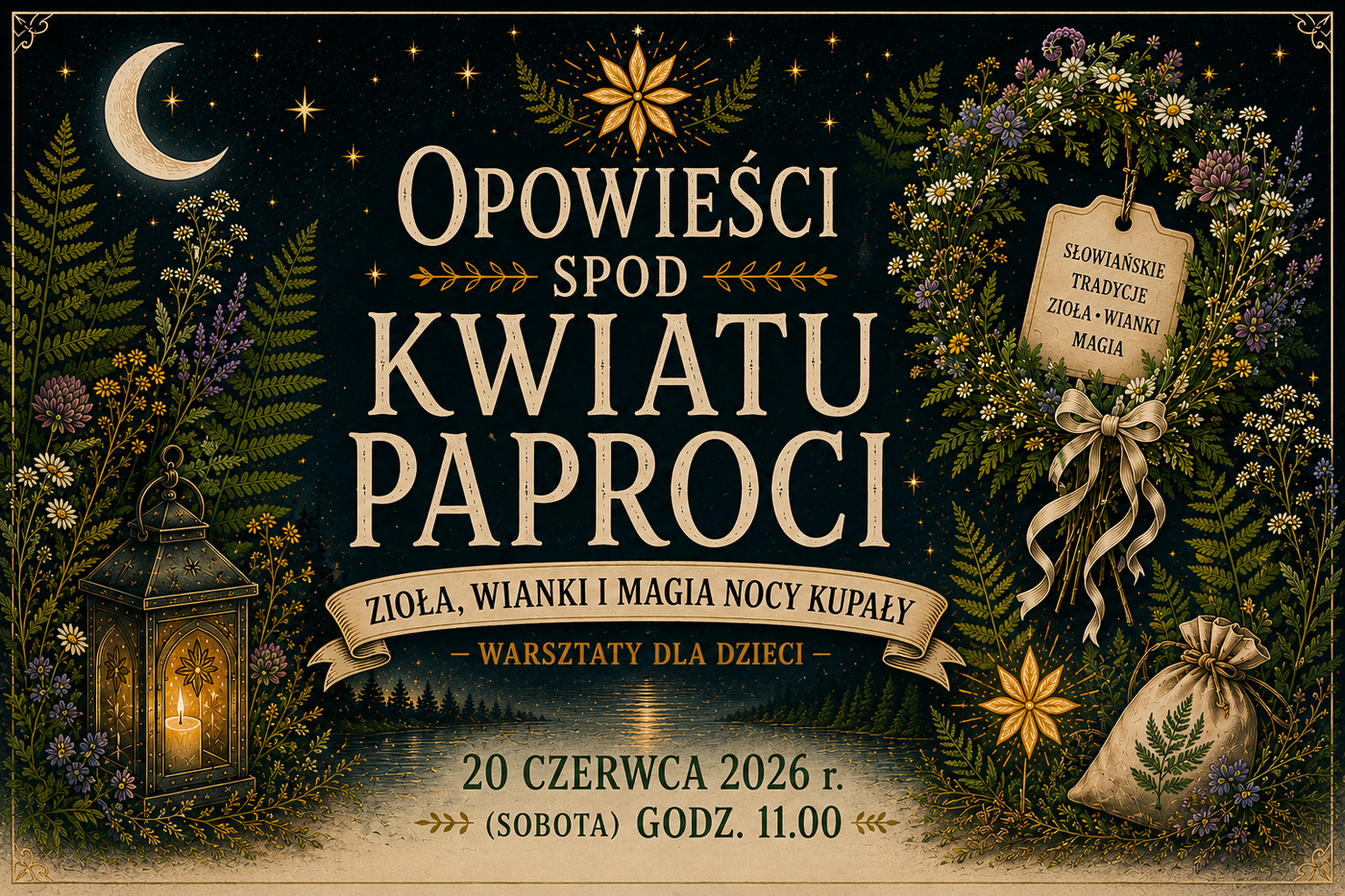 Elbląg, Opowieści spod Kwiatu Paproci - warsztaty dla dzieci Elbląg, Opowieści spod Kwiatu Paproci - warsztaty dla dzieci