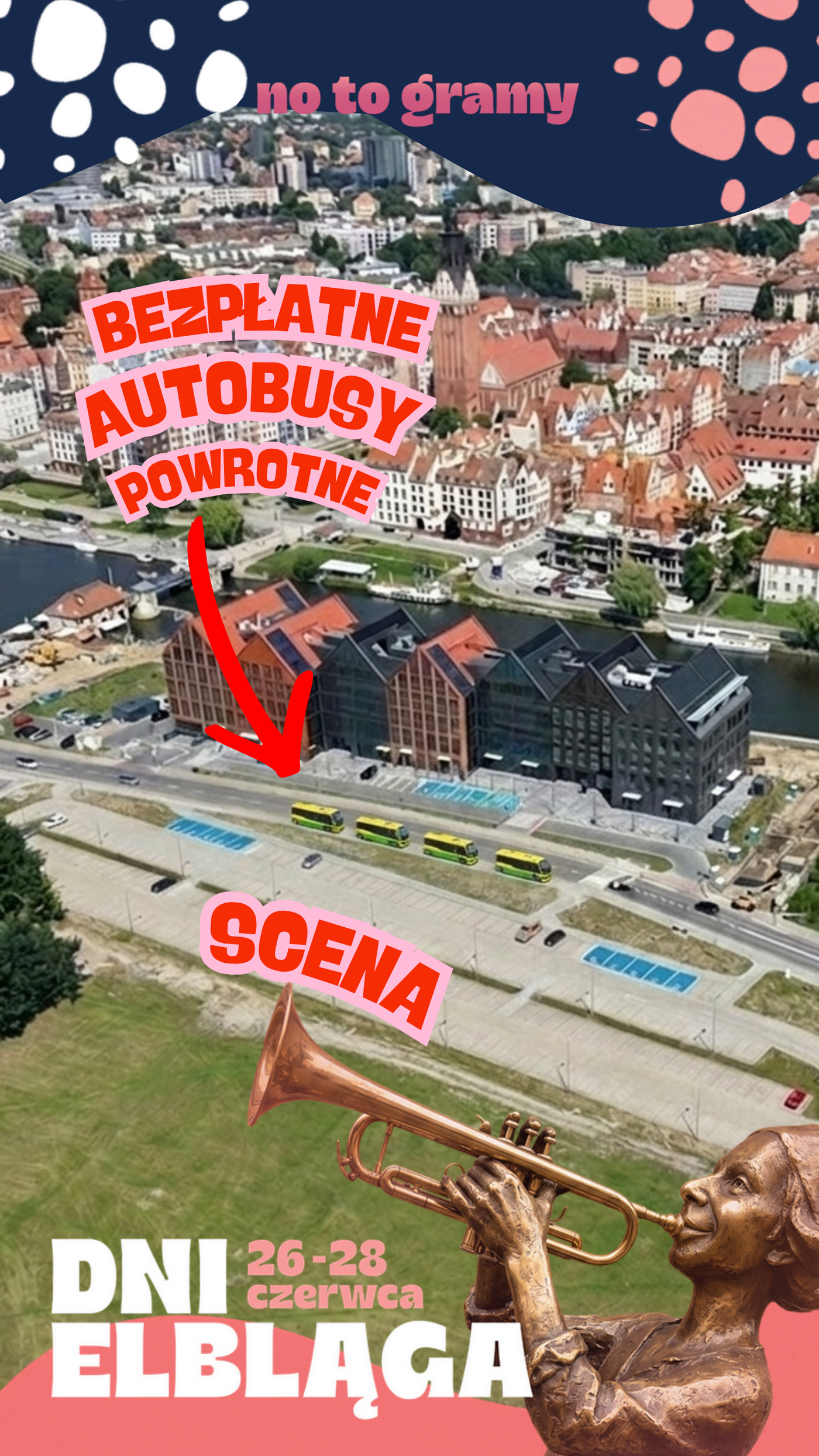 Elbląg, Bezpłatne i dodatkowe autobusy na Dni Elbląga