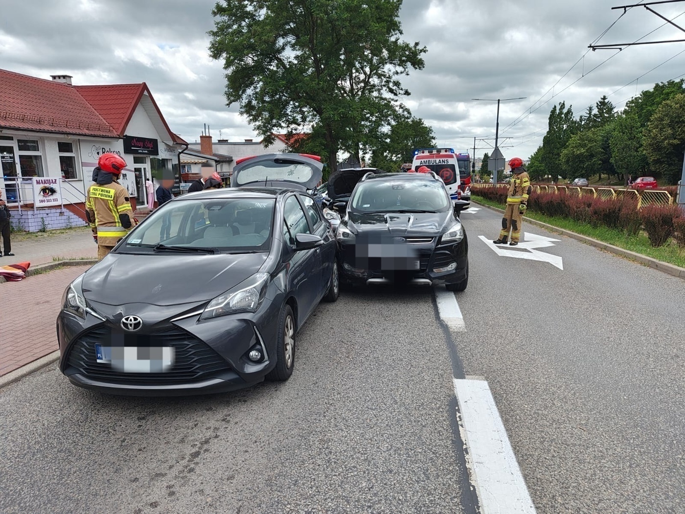 Elbląg, Zderzenie trzech aut na Ogólnej Elbląg, Zderzenie trzech aut na Ogólnej